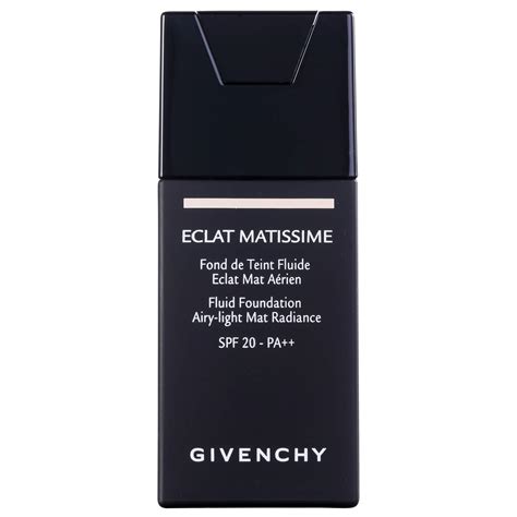 givenchy eclat matissime fluid foundation 4 mat beige|Givenchy Eclat Matissime Fluid Foundation SPF 20 .